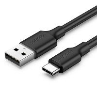  USB kabelis Ugreen US287 USB to USB-C 3A 1.0m black 